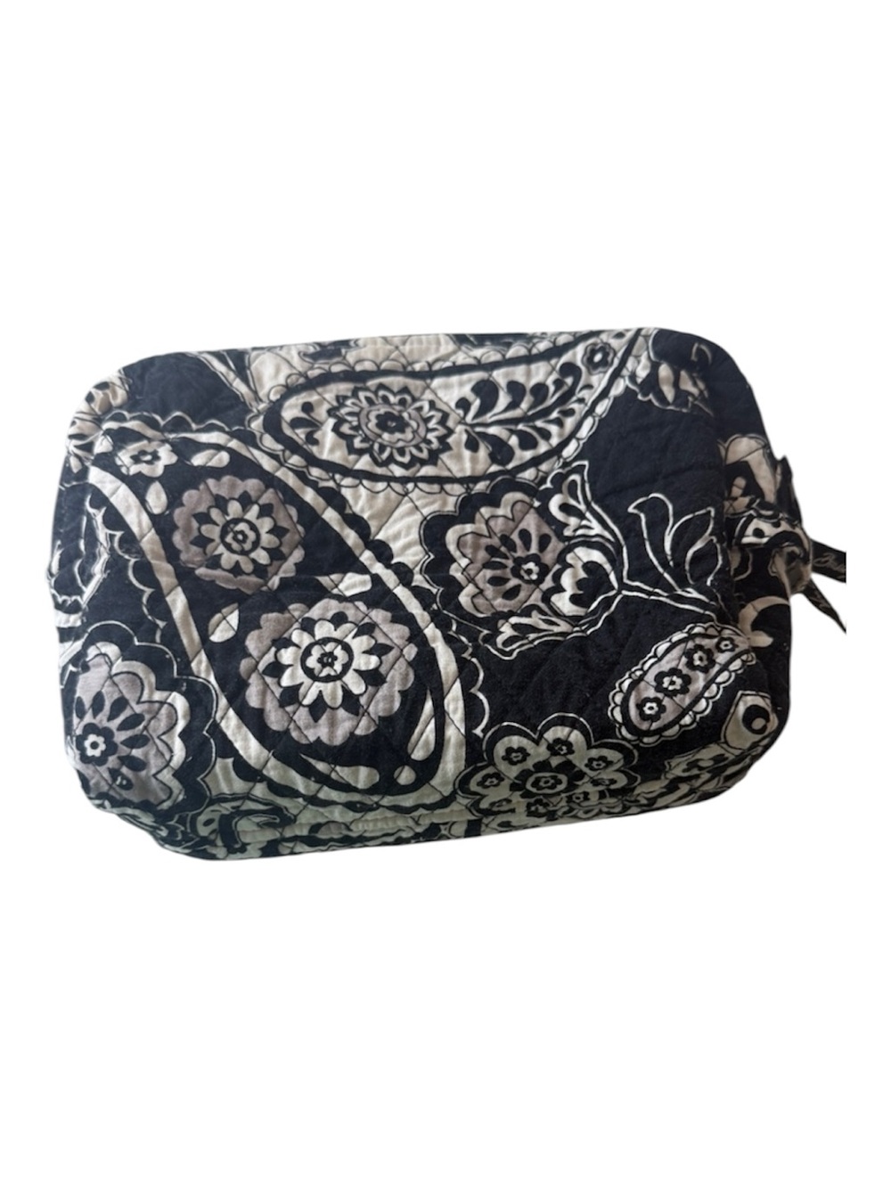 Vera Bradley RETIRED Midnight Paisley Cosmetic / Makeup Bag